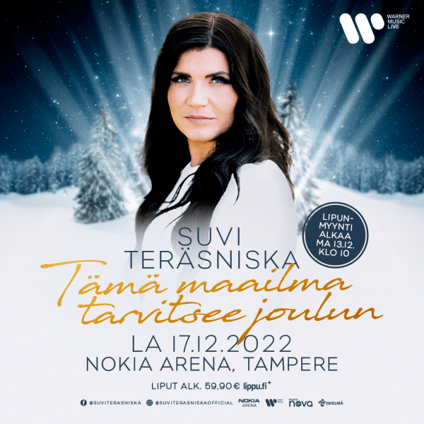 Suvi Teräsniskan joulusaaga huipentuu suurkonserttiin ensi vuonna