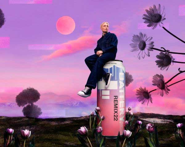 Supertähti Isac Elliot ja suosikkijuoma Battery yhteistyöhön - artistin kanssa suunniteltu Remix 22 myynnissä nyt