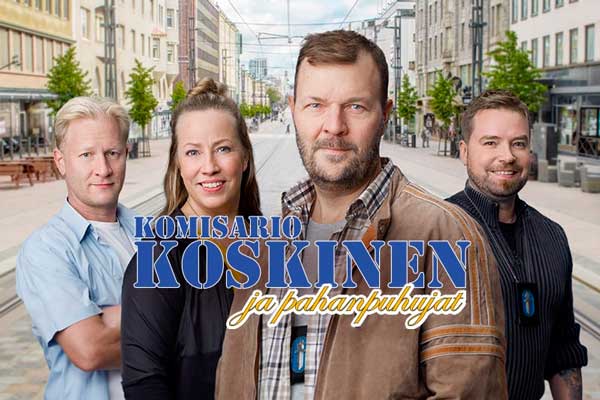 Komisario Koskinen ja pahanpuhujat maailmanensi-illassa Tampereen Komediateatterin Kesäteatterissa to 9.6. klo 18