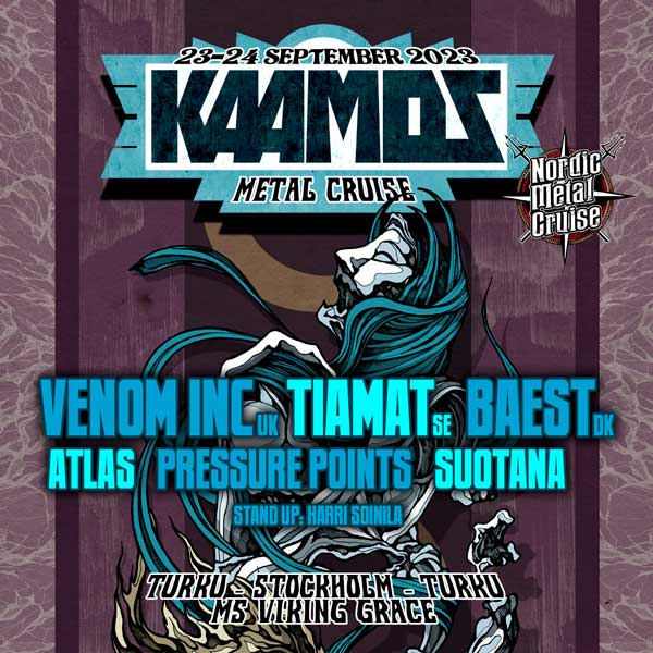 Kaamos Metal Cruise marssittaa Itämerelle kovan kattauksen syyskuussa, mukana muun muassa Venom Inc., Tiamat ja Baest