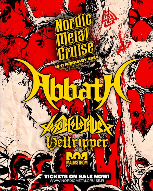 Nordic Metal Cruise seilataan Turusta Viking Gracella helmikuussa 2024, mukana Abbath, Toxic Holocaust, Hellripper ja Bob Malmström